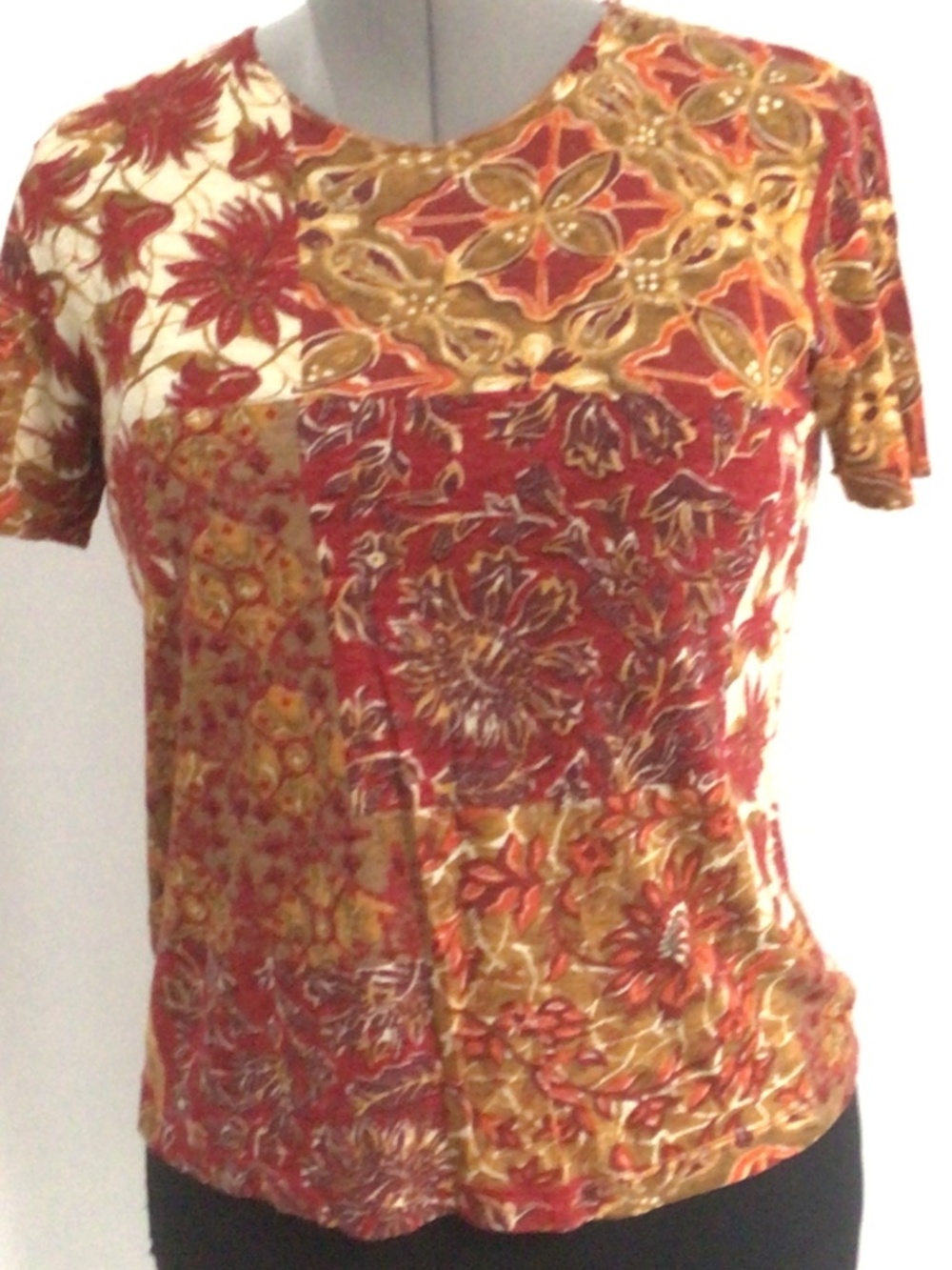 Vintage Theo Miles Floral Print T-Shirt